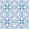 Seamless pattern. Traditional ornate portuguese tiles azulejos. Vector illustration.