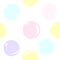 Seamless pattern on transparent background with pastel shades soap bubbles. Children`s colorful pattern