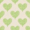 Seamless pattern trees heart