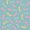 Seamless pattern of trendy women things