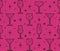 Seamless pattern of triangle alcoholic glasses