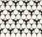 Seamless Pattern, triangular shapes, hexagonal geometrical lattice.