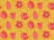 Seamless pattern with tulip heads.