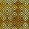 Seamless pattern Turkish carpet gold black. Patchwork mosaic oriental kilim rug with traditional folk geometric ornament. Tribal