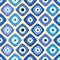 Seamless pattern with Turkish evil eye bead. Good luck. Turkish tile. Oriental ottoman design vector background. Perfect for
