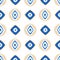 Seamless pattern with Turkish evil eye bead. Good luck. Turkish tile. Oriental ottoman design vector background. Perfect for