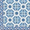 seamless pattern. Turkish, Moroccan, Portuguese Azulejo tiles and border, ornaments.