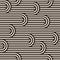 Seamless pattern with twisted lines, vector linear tiling background, stripy weaving, optical maze.