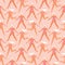 Seamless pattern with two women wearing swimwear. Body positive female character. Owerweight characters