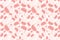 Seamless pattern. underwater world. pink jellyfish on white background. 