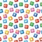The seamless pattern used by social media icon