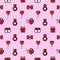 Seamless pattern with valentines icon for valentines day