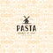 Seamless pattern with varieties of pasta