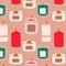 Seamless Pattern with Various Candles. Different shapes and sizes.