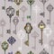 Seamless pattern with various ornate vintage keys.