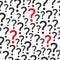 Seamless pattern vector background with question marks