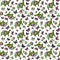 Seamless pattern. vector illustration eps10 of cartoon turtle and butterflies, daisies. hand drawing.
