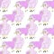 Seamless pattern. Vector lama mom and baby. Cute happy childhood background.