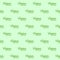 Seamless pattern with Vegan food hand lettering on a pale green background