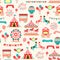 Seamless pattern - vintage carnival