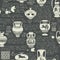seamless pattern or wallpaper on the theme of ancient Greece with antique amphoras