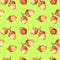 Seamless pattern of watercolor acorn. Natural backgrounds and textures for seasonal design, packaging, home textiles, fabric,