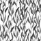 Seamless pattern watercolor bamboo plants black and white