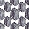 Seamless pattern watercolor black army military tourism backpack on white background. Back to school. Hand-drawn art for