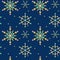 Seamless pattern Watercolor Christmas crystal snowflake. Beautiful bright colors jewelry medallion, brooch, decoration