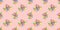 Seamless pattern with watercolor flower multicolored