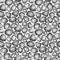 Seamless pattern of watercolor gray stones