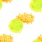 Seamless pattern with watercolor kiwano