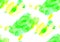 Seamless pattern of watercolor stains:yellow and green blotches on a white background