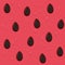 Seamless pattern with watermelon seeds