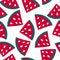 Seamless pattern with watermelon - summer fruit.