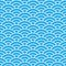 Seamless pattern. Wave. Fish scales texture. Vector illustration. Scrapbook, gift wrapping paper, textiles. Blue