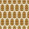 Seamless pattern with wheat. Agricultural image natural ears of barley or rye