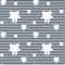 Seamless pattern with white bears on gray striped background