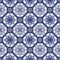 Seamless pattern white Moroccan, Portuguese tiles, Azulejo, ornaments.