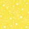 Seamless pattern with white starts and sparks on illuminating yellow color background. Trending colorful backdrop. Cute kid