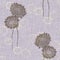 Seamless pattern of wild beige flowers on a light violet linen background. Watercolor -1