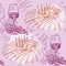 Seamless pattern - wine and winemaking