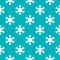 Seamless pattern of winter snowflakes, vector background. Repeated texture, surface, wrapping paper. Cute white snow flakes for