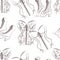 Seamless pattern for womam.