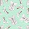 Seamless pattern for womam.