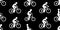 Seamless pattern with Women riding bicycles
