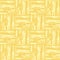 Seamless pattern with woven geometric ornament in yellow colors. Weaving texture. Print for fabric, textile, wallpaper