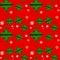 Seamless Pattern Xmas Eiffel tower