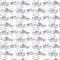 Seamless pattern with yachts