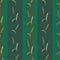 Seamless pattern of yellow buds wild flowers on a dark green background with green vertical stripes. Watercolor